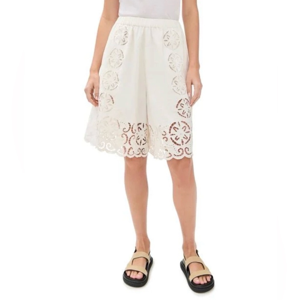 ISO Sea NY Dahlia Eyelet Shorts Small
